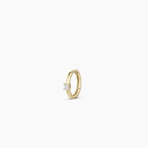 Gorjana - 14k Diamond Solitaire Huggies - 10.5mm